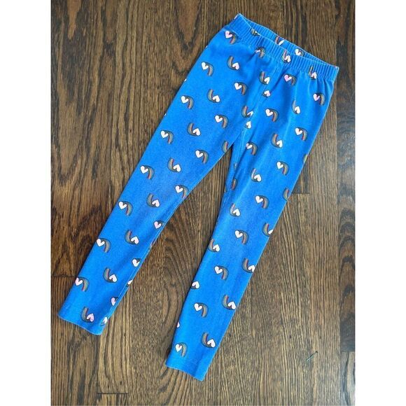 Hanna Andersson Girls 5 (110) Heart Rainbow Print Slim Leggings BUY 2 GET 1 FREE - Picture 1 of 4
